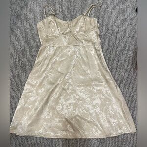 Princess Polly champagne pop mini dress size 4